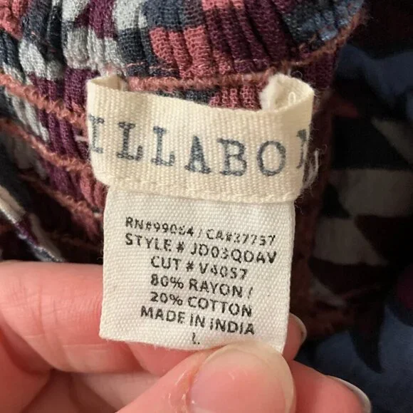 Billabong Davenport Aztec Tribal Print Dress Womens SIze Large - Picture 6 of 8